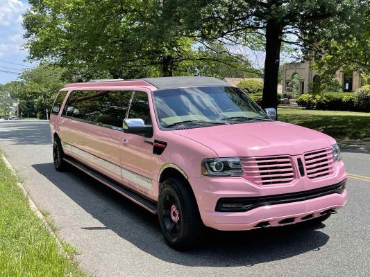 Pink Lincoln Navigator Limo